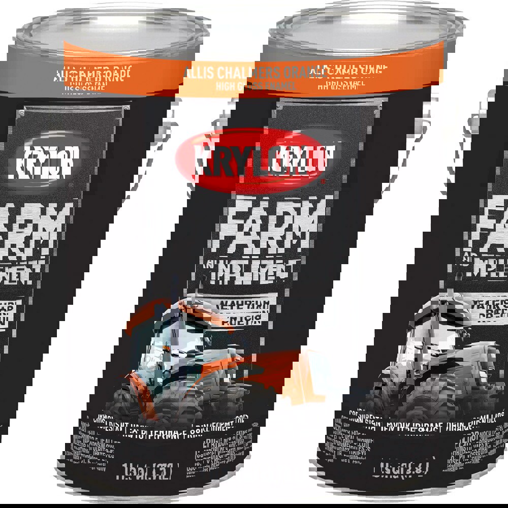 Paints; Product Type: Brush-On ; Color Family: Orange ; Color: Allis Chalmers Orange ; Finish: High-Gloss ; Applicable Material: Wood; Metal ; Indoor/Outdoor: Outdoor